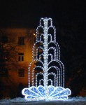 Зимний фонтан в Бресте
